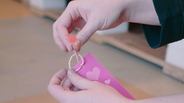 Assembling laser cut bookmarks