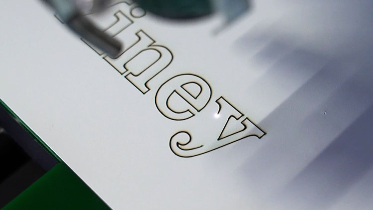 finish cutting the lettering on paper layer