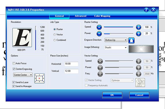 Print settings