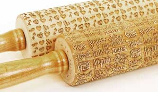 laser engraving wooden rolling pins